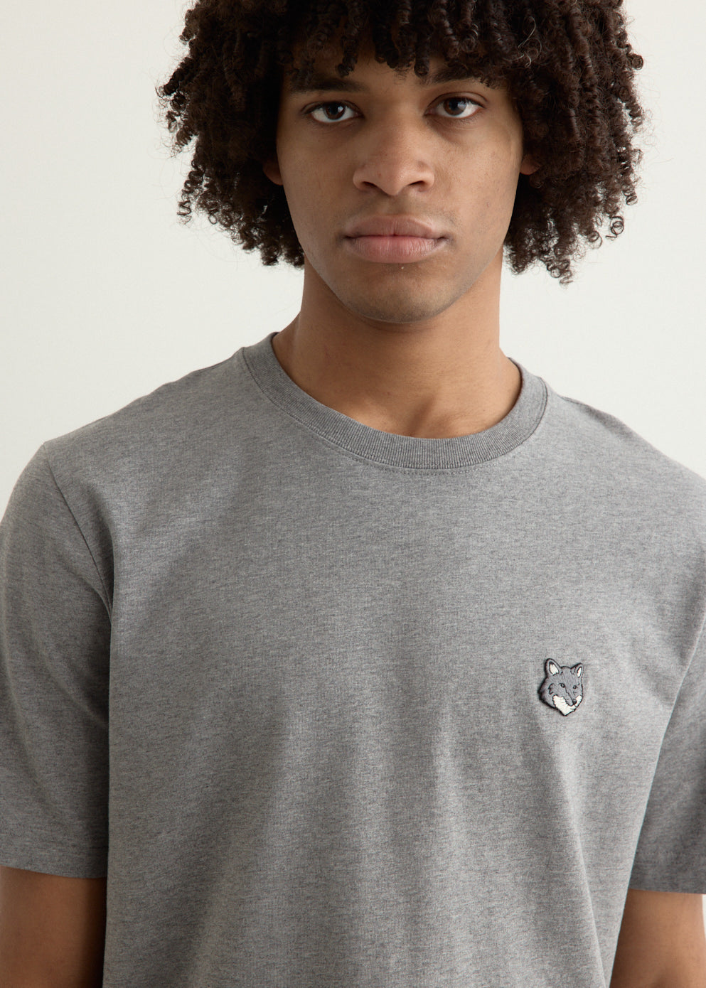 Grey Fox Head Patch Comfort T-Shirt