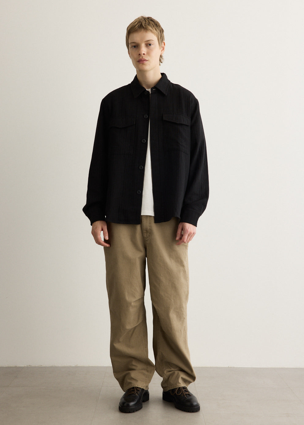 Cruise Ticking Utility Overshirt