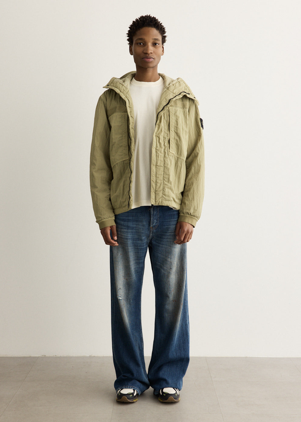 Warp Rib Nylon Short Parka