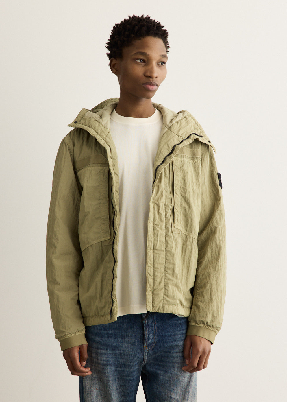 Warp Rib Nylon Short Parka