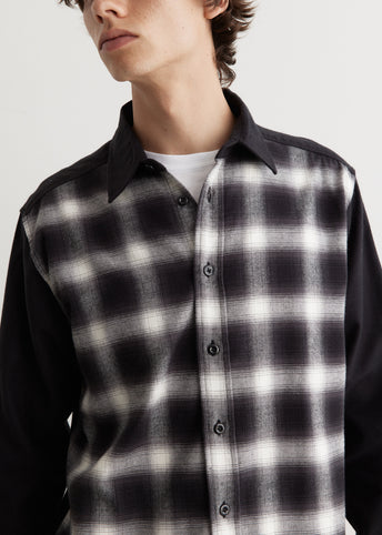 Plaid Panel Shirt
