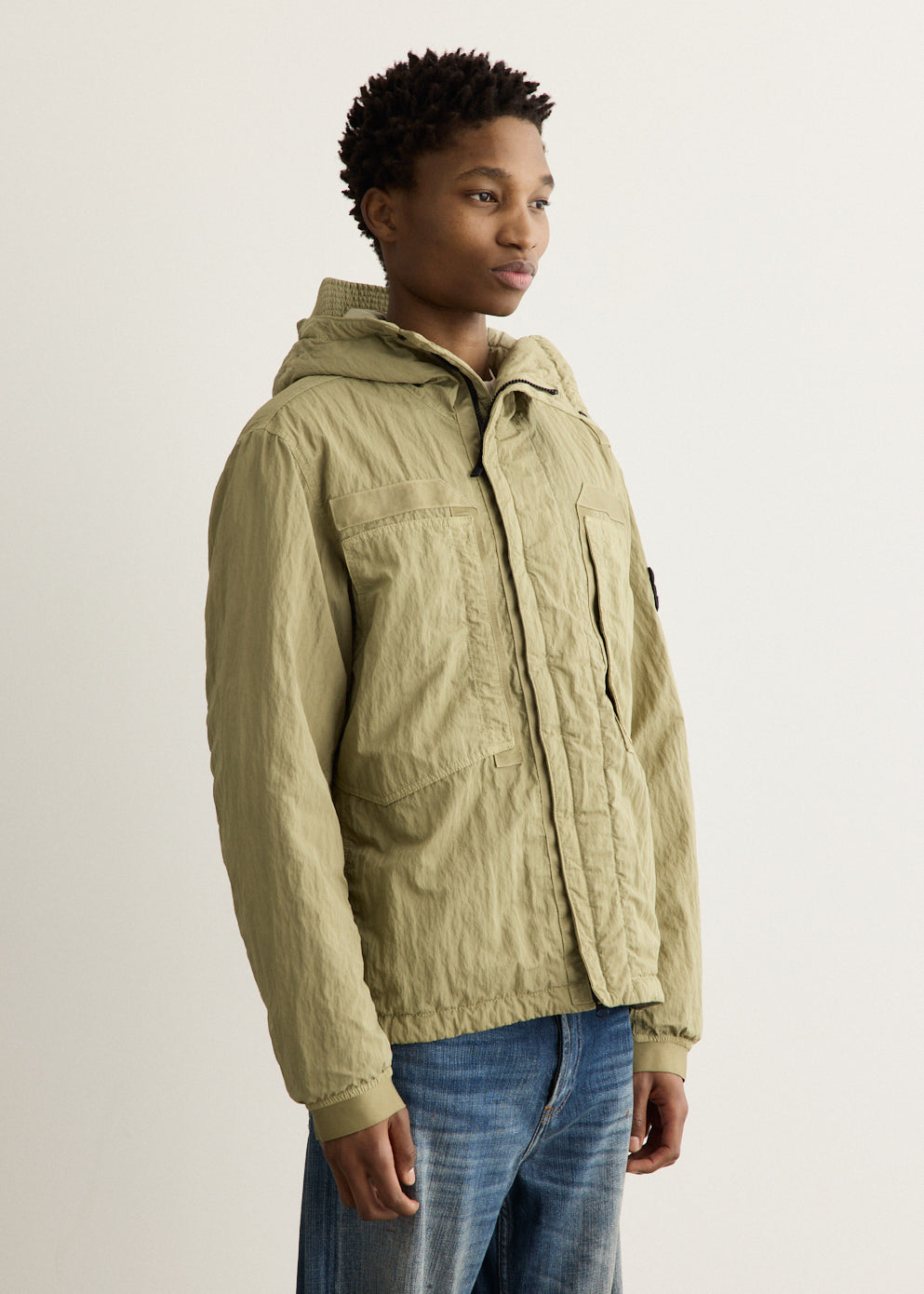 Warp Rib Nylon Short Parka