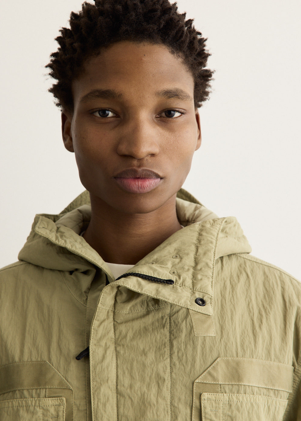 Warp Rib Nylon Short Parka