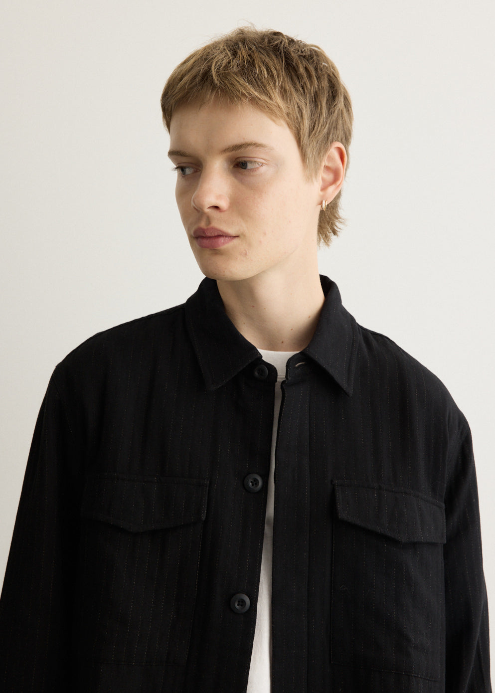 Cruise Ticking Utility Overshirt