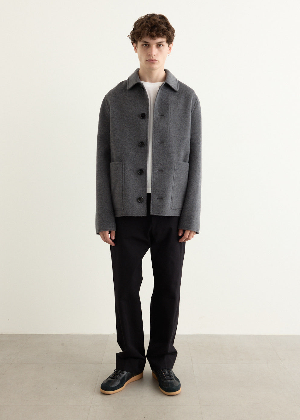 Boxy Buttoned Jacket