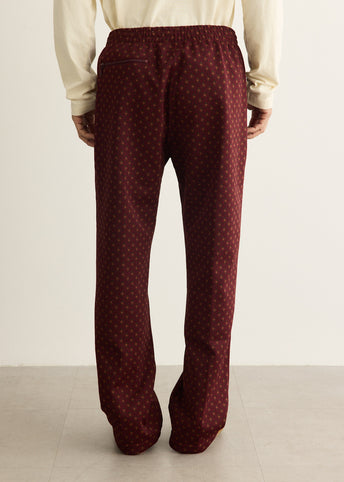 Poly Jacquard Track Pants