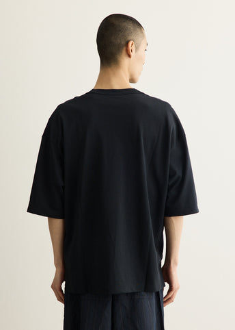 Cotton Knit Front T-Shirt