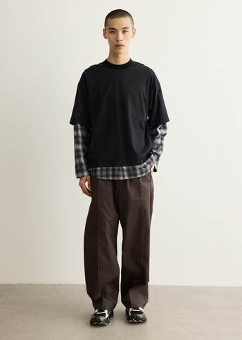 Ombre Check Layer T-Shirt