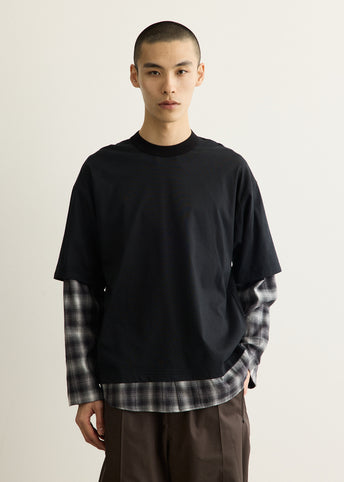 Ombre Check Layer T-Shirt
