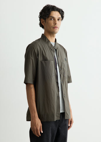 Band Collar Short Sleeve Climb Shirt