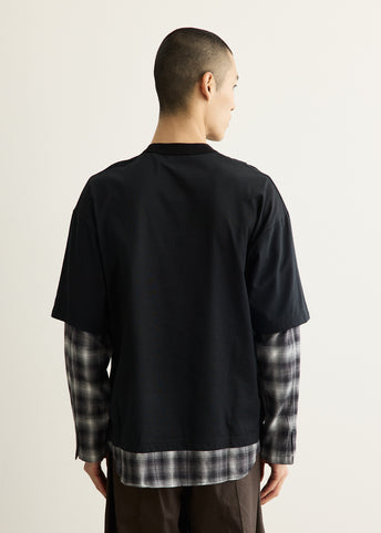 Ombre Check Layer T-Shirt