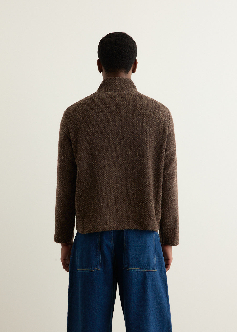 Shrunken Full Zip Polo
