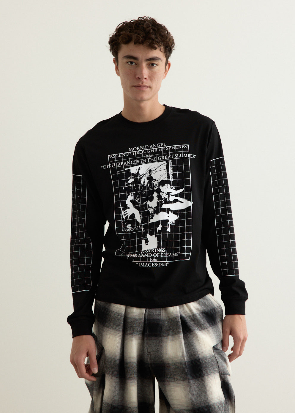 Long Sleeve T-Shirt - Grids