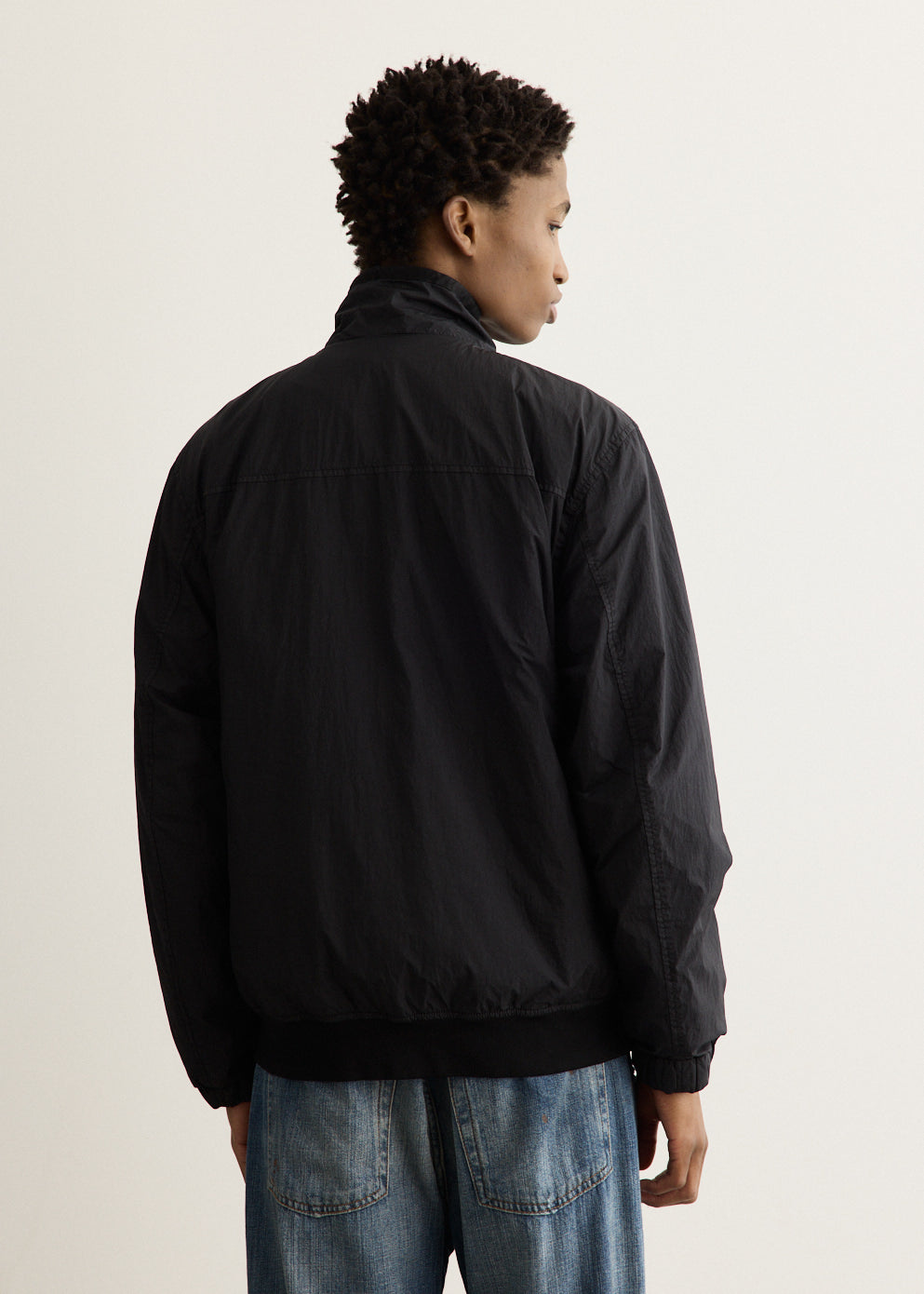 Garment Dyed Crinkle Reps Zip Jacket