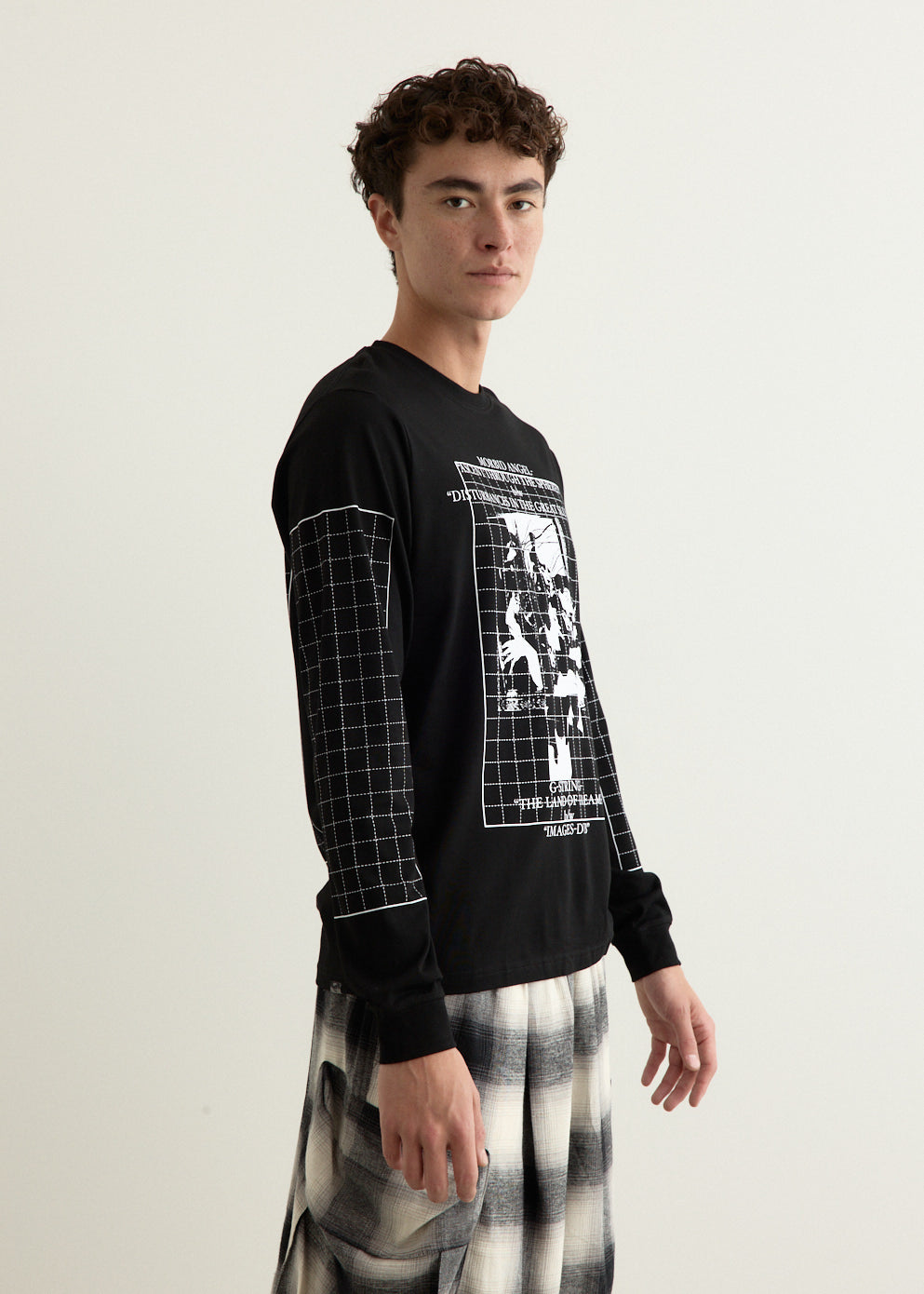 Long Sleeve T-Shirt - Grids