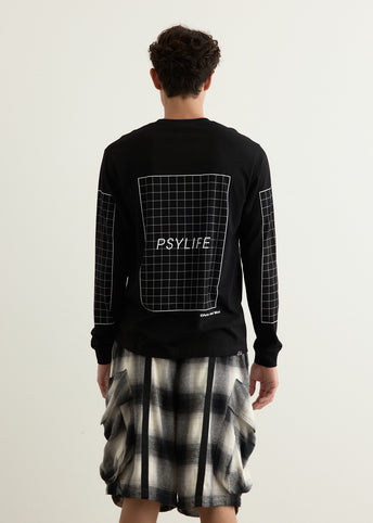 Long Sleeve T-Shirt - Grids