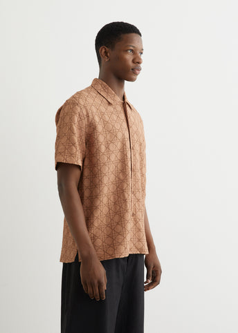 Empire Short Sleeve Camp Collar Shirt