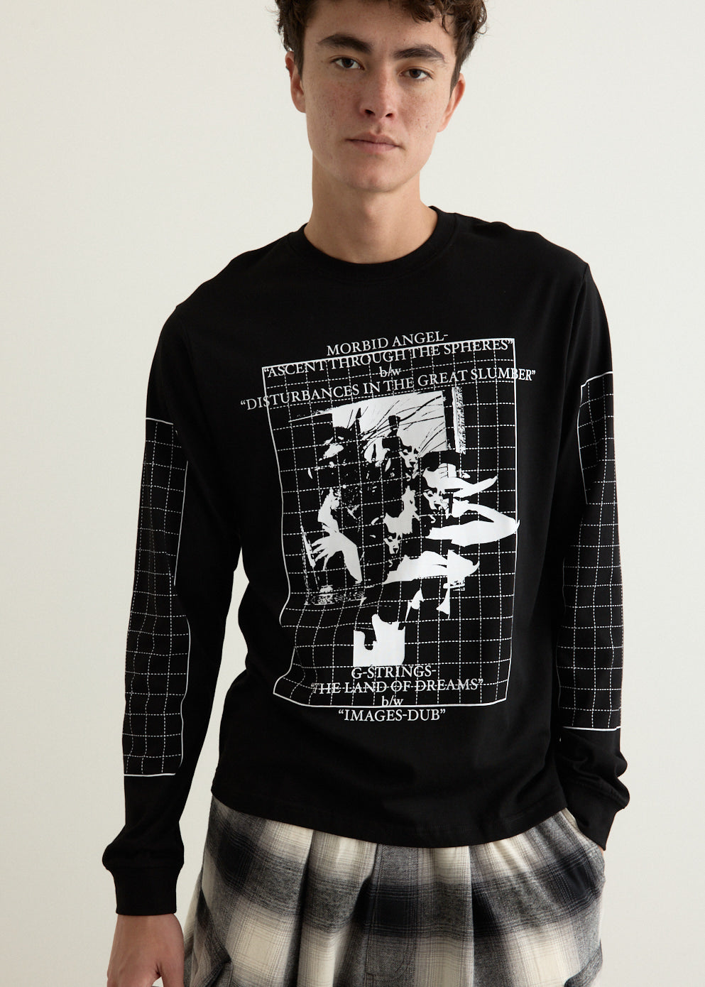 Long Sleeve T-Shirt - Grids