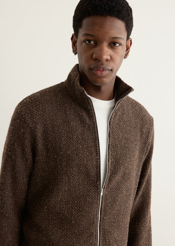 Shrunken Full Zip Polo