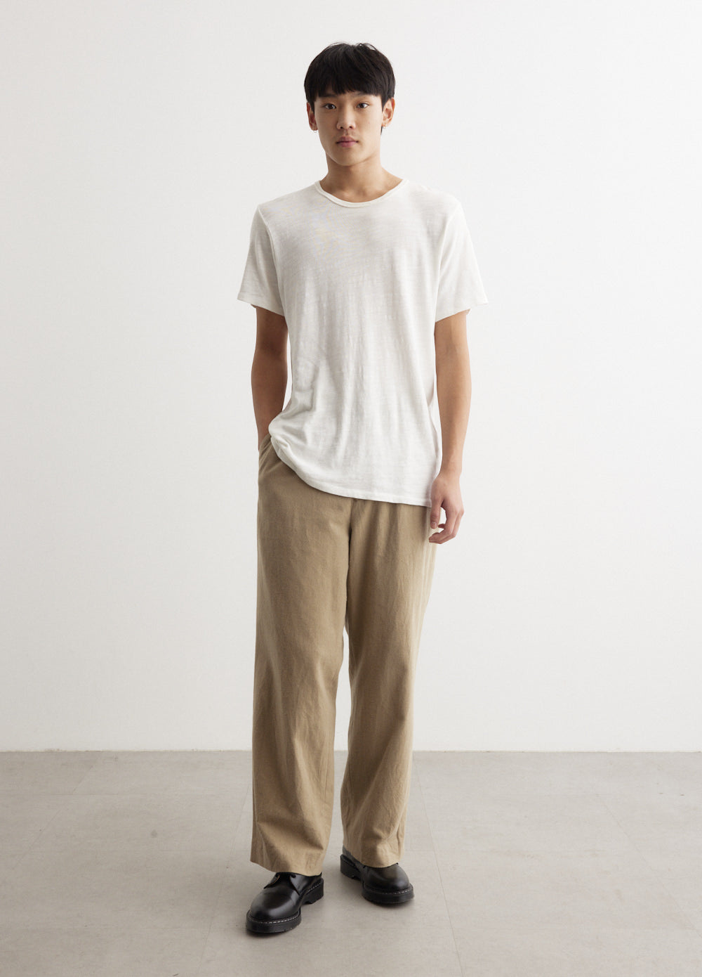 Chino Cloth Tuck Straight Pants