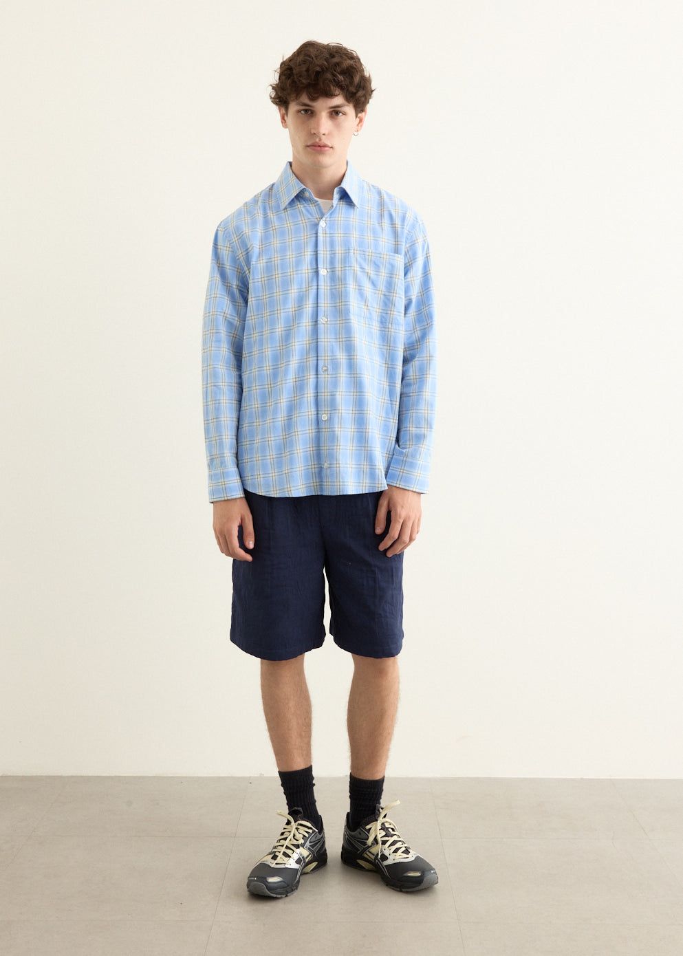 Textured Smokestack Shorts