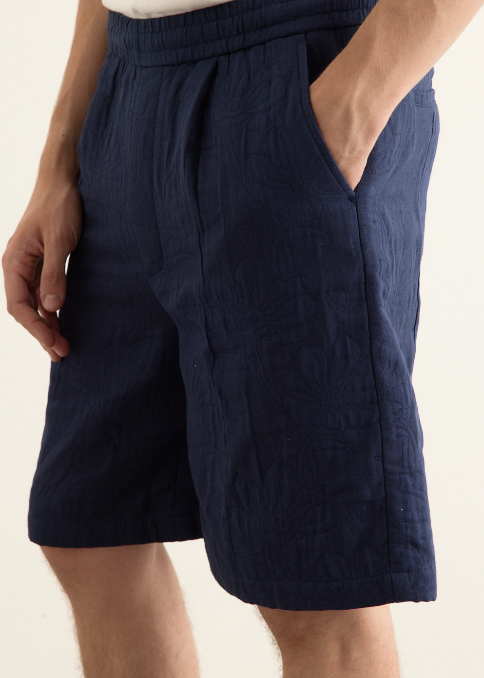 Textured Smokestack Shorts