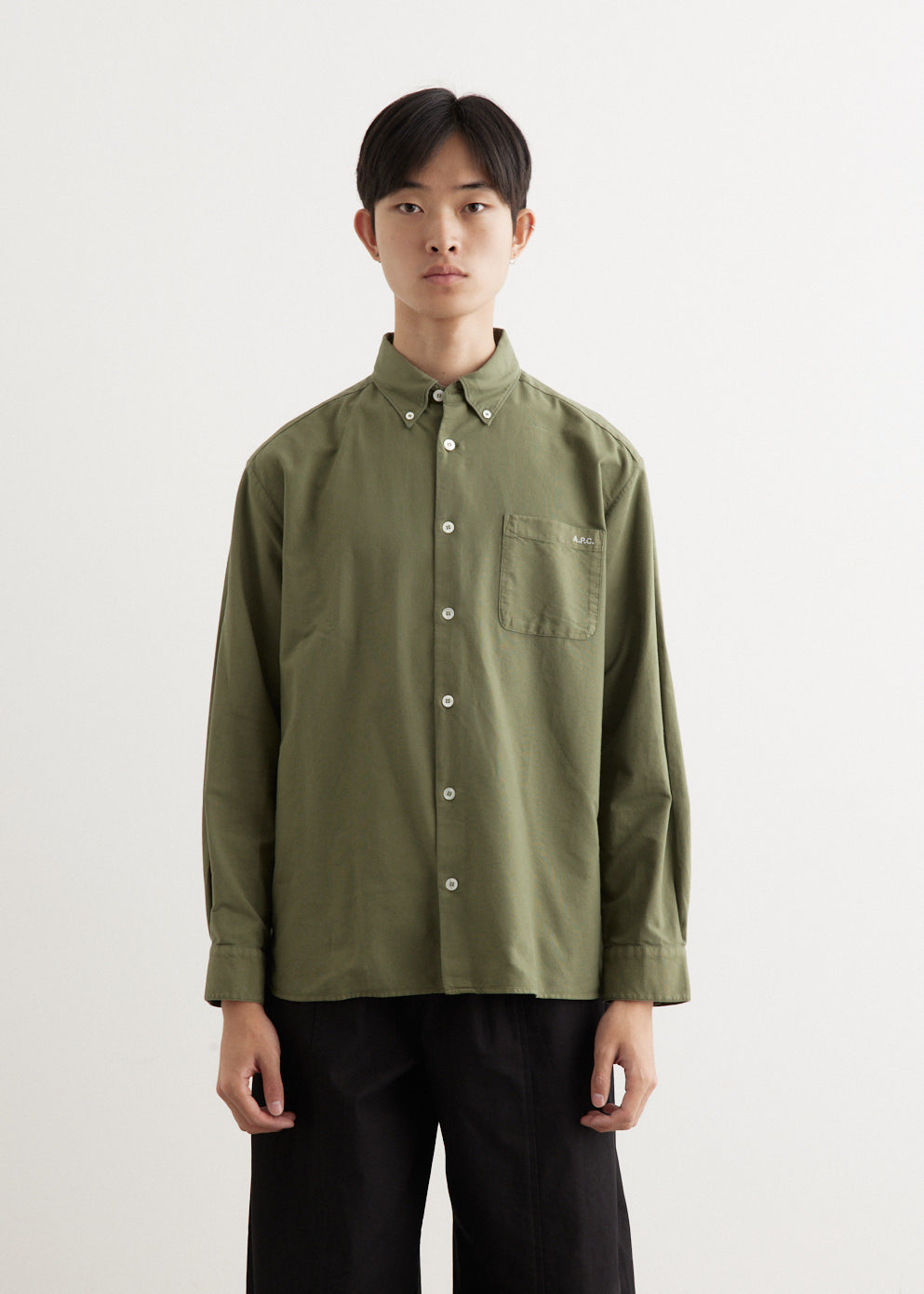 A.P.C. - Mateo Logo Shirt - Shirt,All Products : American Fashion Style Bags On Sale A.P.C. - Mateo Logo Shirt - Shirt,All Products : American Fashion Style Bags On Sale