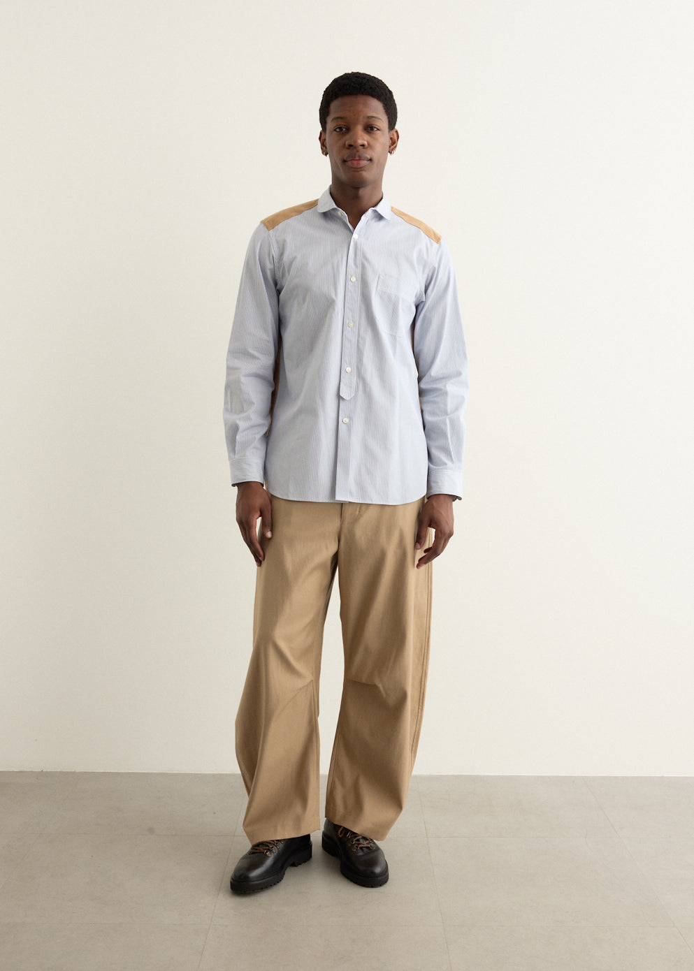 Cotton Serge Wide Pants