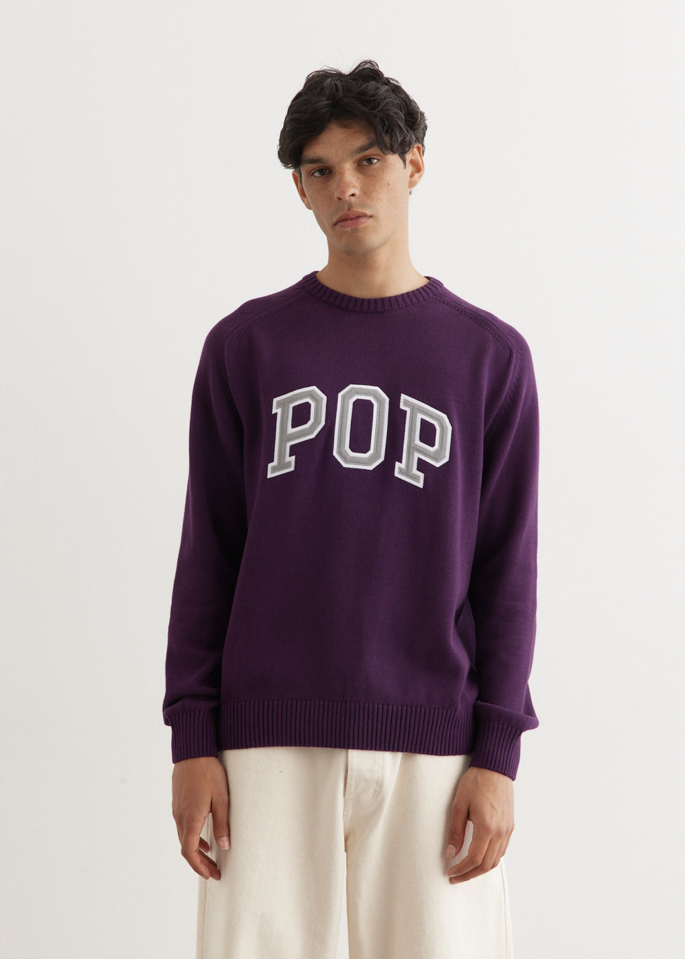POP Trading CO - Arch Knitted Crewneck - Knitwear,Specials : American Fashion Style Bags On Sale POP Trading CO - Arch Knitted Crewneck - Knitwear,Specials : American Fashion Style Bags On Sale