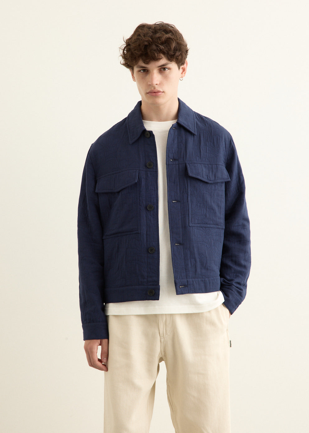 Stereo Wave Textured Jacket