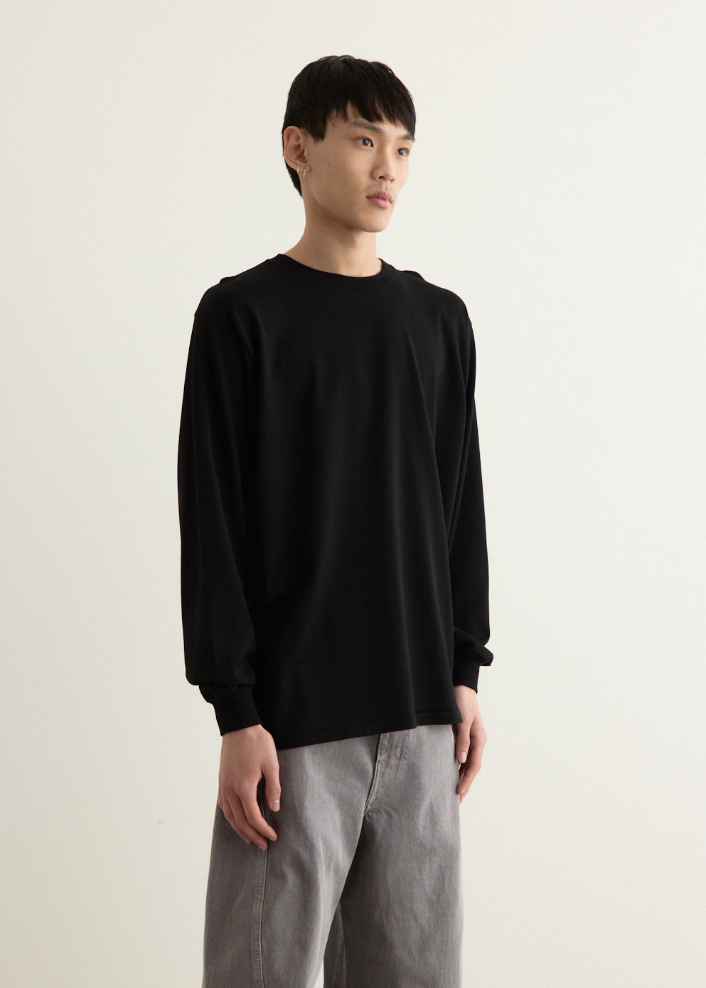 Luster Plaiting Long Sleeve T-Shirt