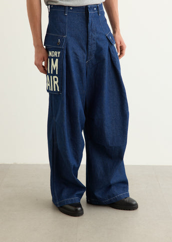 11.5oz Denim JUMBO MONKEY Pants (FACTORY-REPAIR & Embroidery)