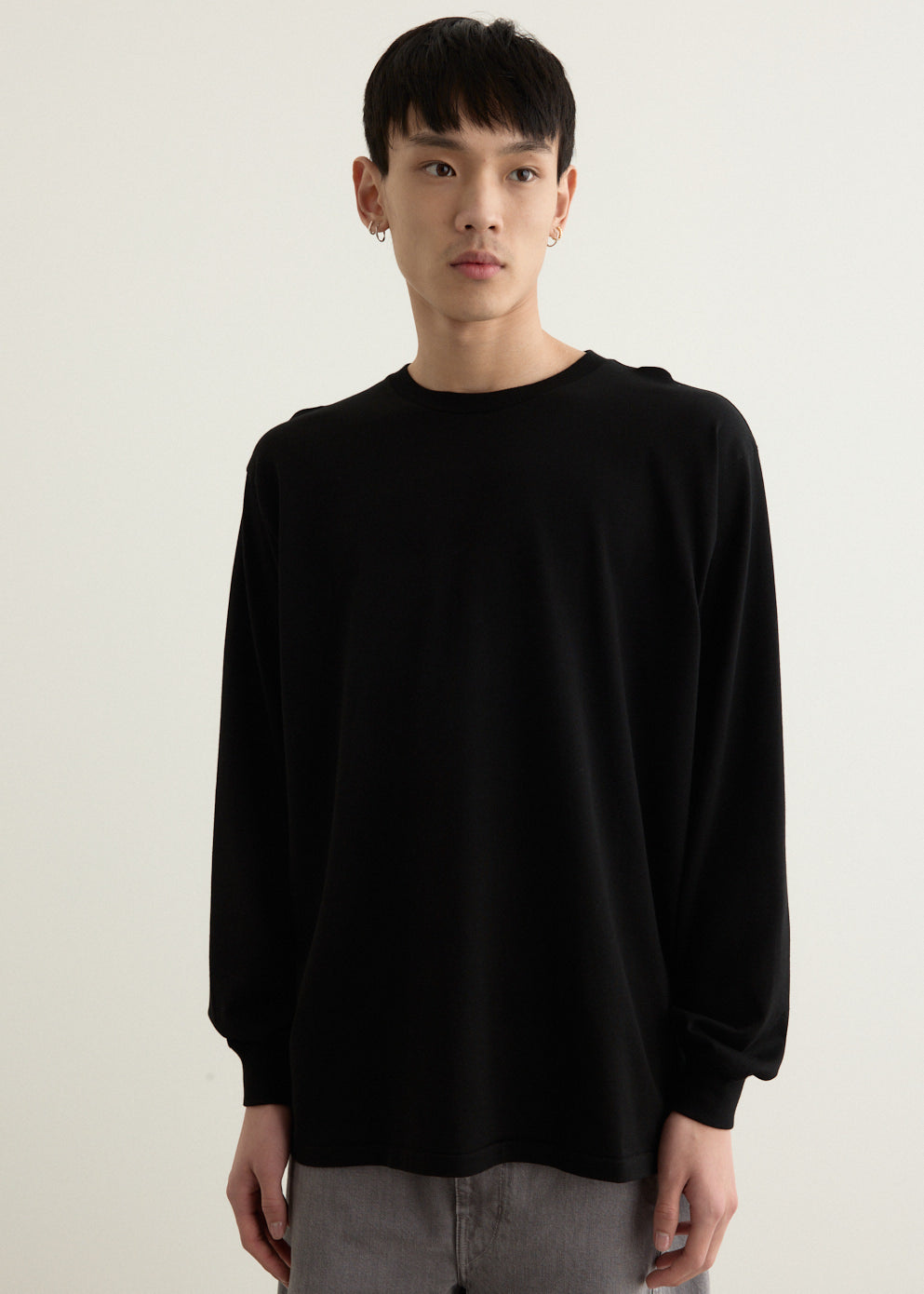Luster Plaiting Long Sleeve T-Shirt