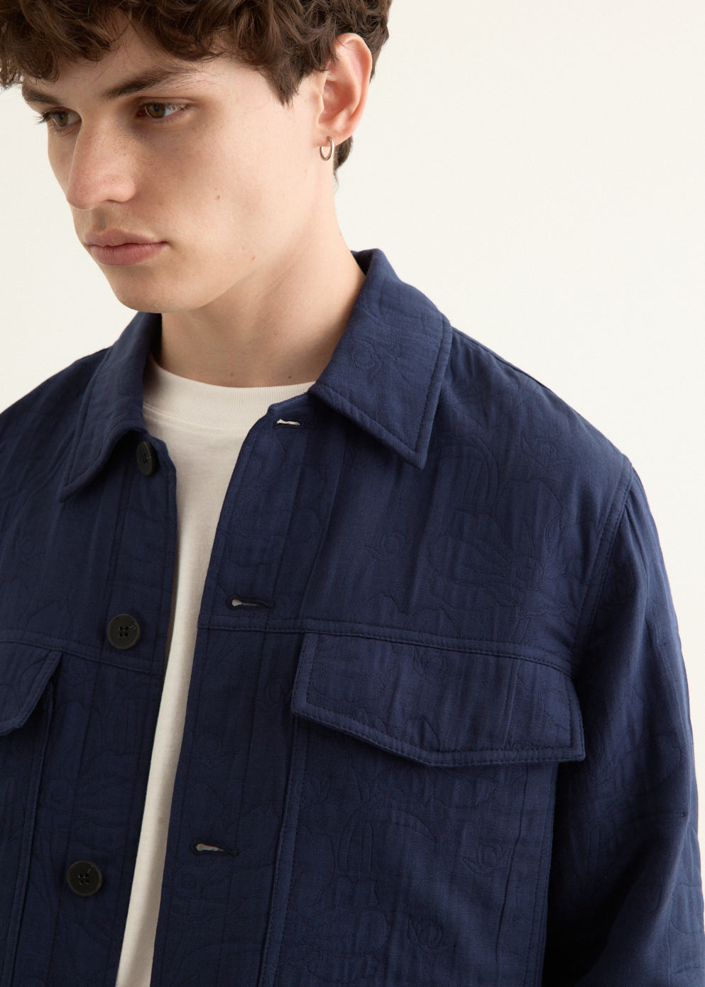 Stereo Wave Textured Jacket