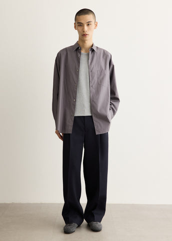 ALUMO for GP Long Sleeve Oversized Regular Collar Shirt