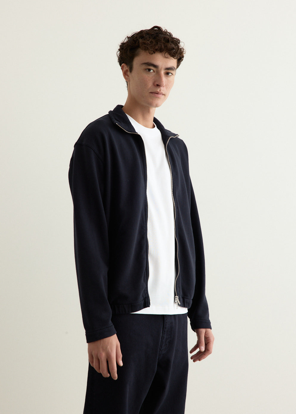 Bjorn Relaxed Organic Loopback Track Jacket