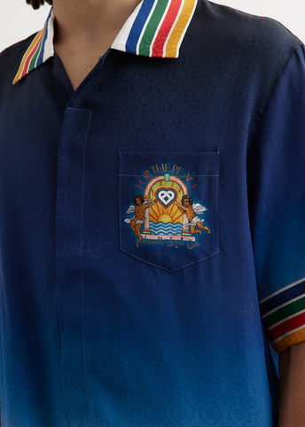 Cuban Collar Short Sleeve Shirt