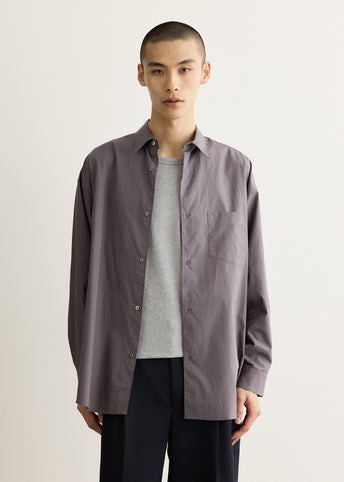 ALUMO for GP Long Sleeve Oversized Regular Collar Shirt