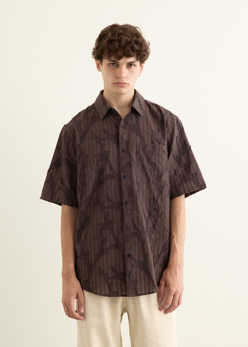 Doctrine Textured Floral Shirt