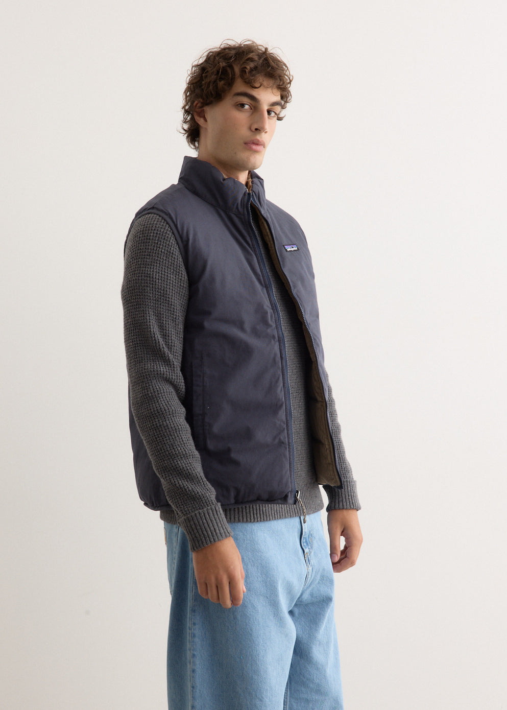 Reversible Cotton Down Vest