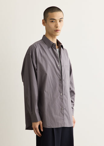 ALUMO for GP Long Sleeve Oversized Regular Collar Shirt