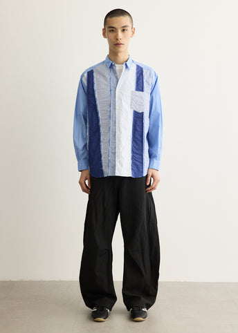 Cotton Broad x Cotton Stripe Mix Shirt
