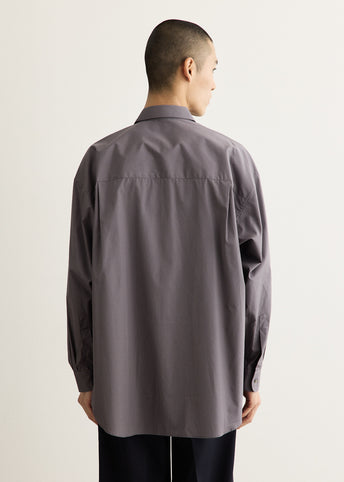 ALUMO for GP Long Sleeve Oversized Regular Collar Shirt