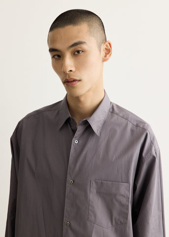ALUMO for GP Long Sleeve Oversized Regular Collar Shirt