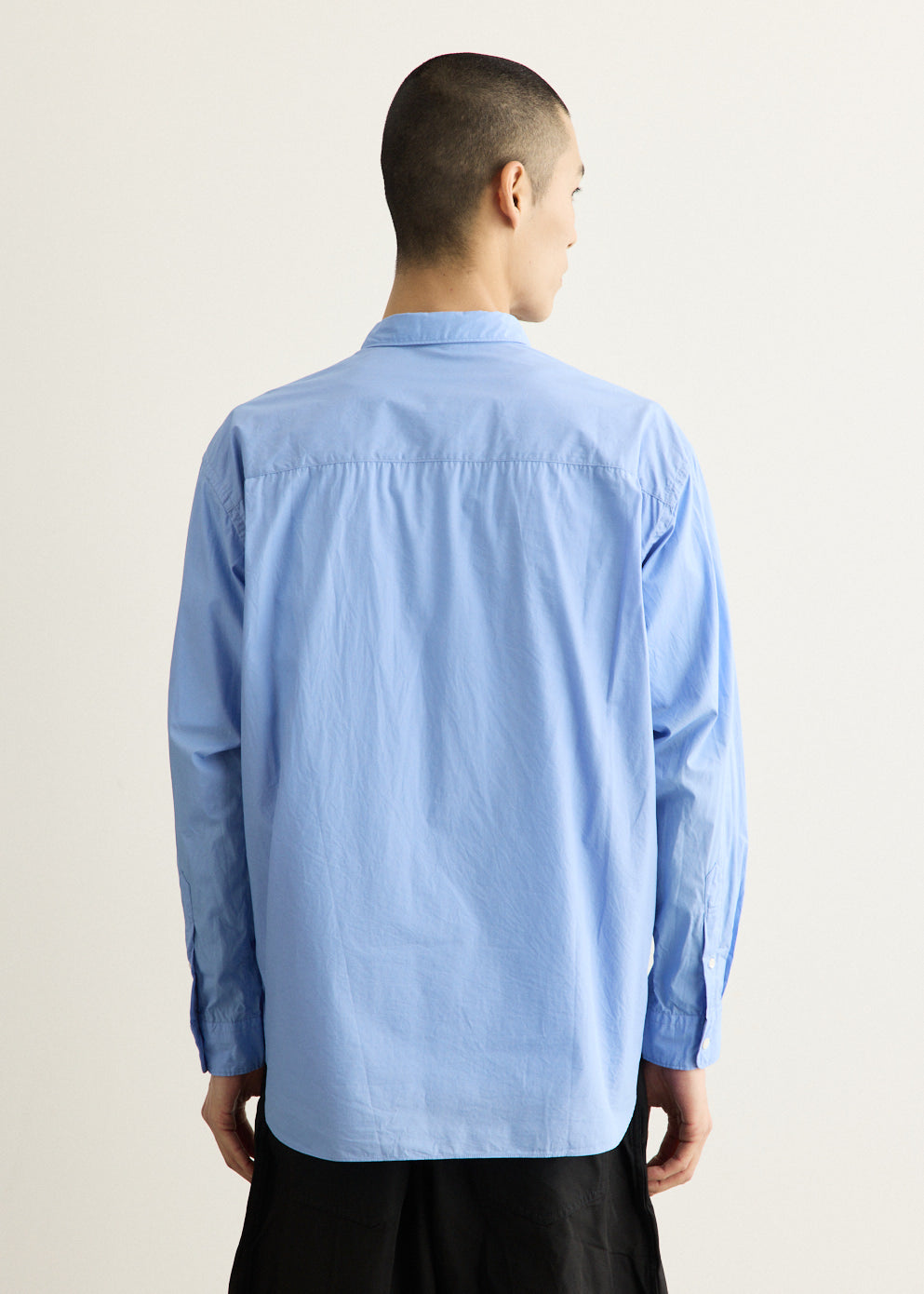 Cotton Broad x Cotton Stripe Mix Shirt