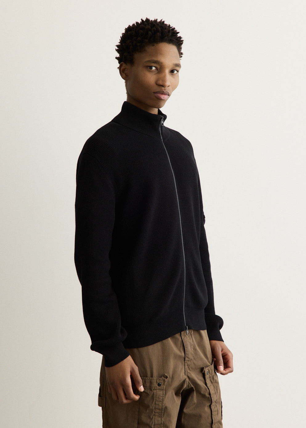 Organic Cotton Full Zip Cardigan