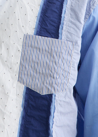 Cotton Broad x Cotton Stripe Mix Shirt