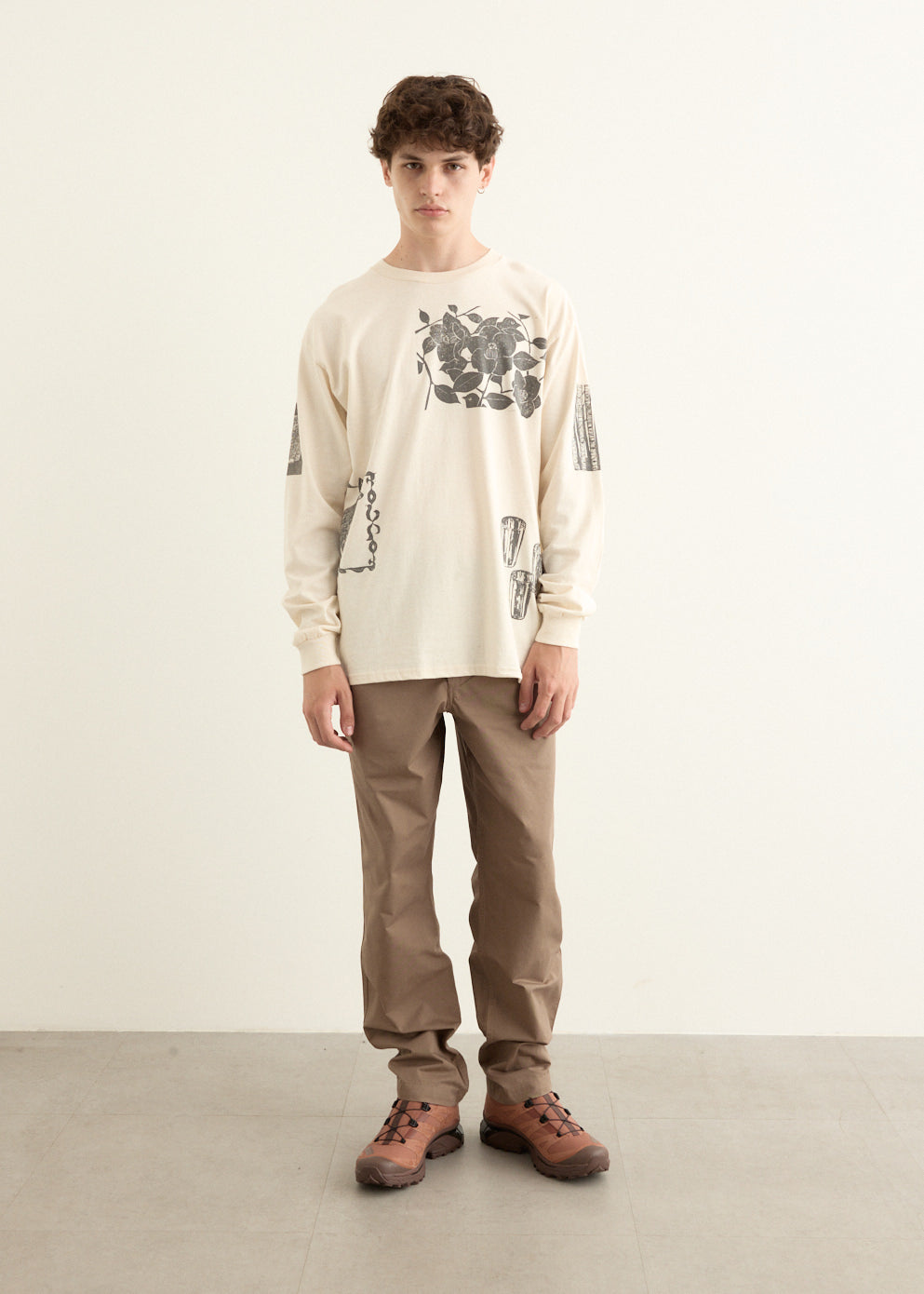 Ezra Regular Mineral Dyed Fine Twill Trousers