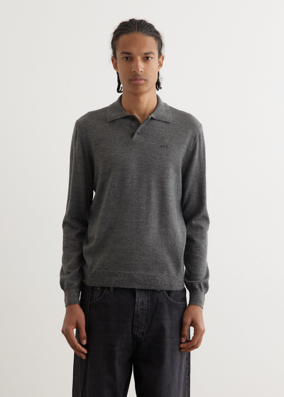 A.P.C. - Jacob Logo Polo - Knitwear,All Products : American Fashion Style Bags On Sale A.P.C. - Jacob Logo Polo - Knitwear,All Products : American Fashion Style Bags On Sale