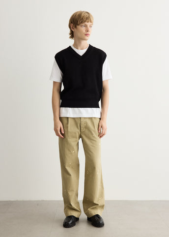 Garment Dyed Finx Light Chino One Tuck Wide Pants